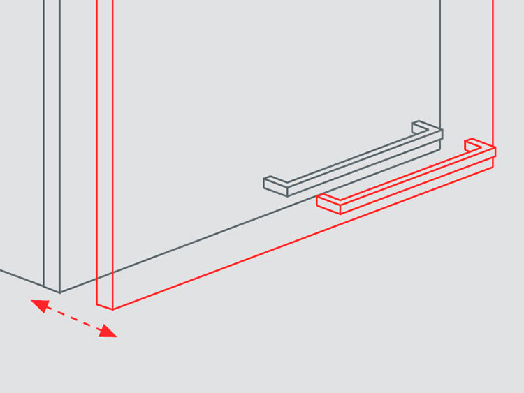 Hinges with three-dimensional adjustment